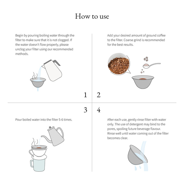 Reusable Arita-yaki Ceramic filter