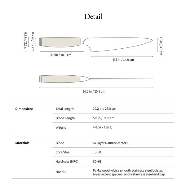 [Pre-Order] Taski 5.5" Utility Knife