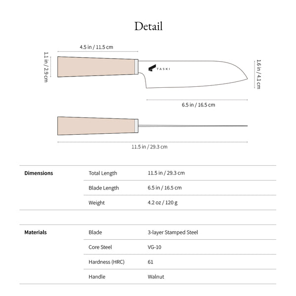 Taski Premium 6.5" Santoku Knife [Invite Only - Limited]